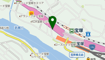 ワンズレンタカー JR阪急宝塚駅前店の地図画像