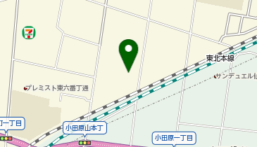 ワンズレンタカー 仙台小田原店の地図画像