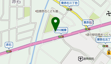 サンキューカット 田原赤石の地図画像