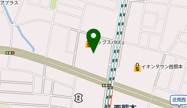 サンキューカット イオンタウン西熊本店の地図画像