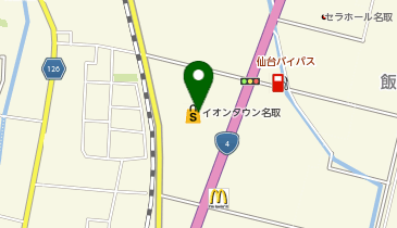 サンキューカット イオンタウン名取店の地図画像