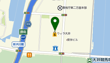サンキューカット ウィラ大井店の地図画像