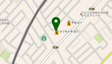 サンキューカット LEVENおおたかの森の地図画像