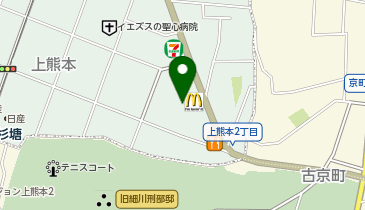 サンキューカット 上熊本店の地図画像