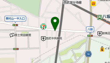 サンキューカット 東村山店の地図画像