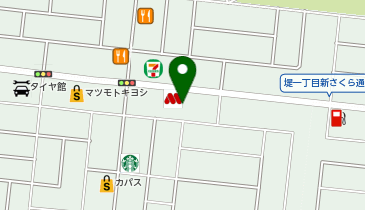 サンキューカット 郡山新さくら通り店の地図画像