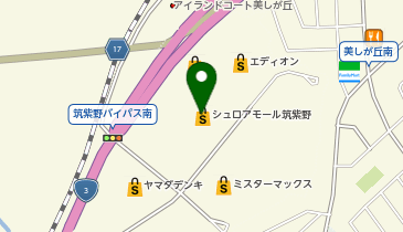 サンキューカット シュロアモール筑紫野店の地図画像