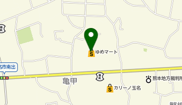 サンキューカット ゆめマート玉名店の地図画像