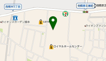 サンキューカット 西橋本店の地図画像