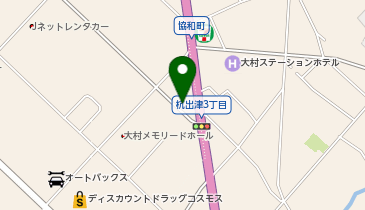 サンキューカット 大村店の地図画像