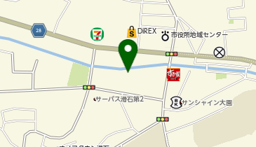 サンキューカット 滑石店の地図画像
