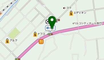サンキューカット 長門店の地図画像