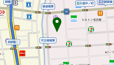 サンキューカット テラッセ納屋橋の地図画像