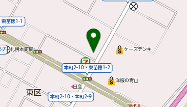サンキューカット 東苗穂店の地図画像
