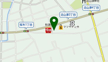 サンキューカット 秋津店の地図画像