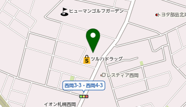 サンキューカット 西岡3条2丁目店の地図画像
