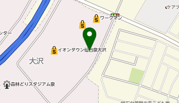サンキューカット イオンタウン泉大沢店の地図画像