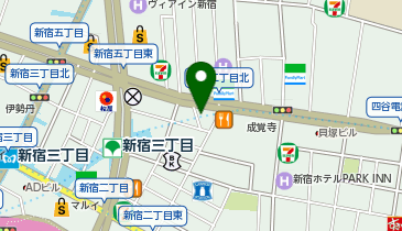 肉汁餃子のダンダダン 新宿三丁目店の地図画像