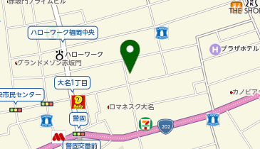 肉汁餃子のダンダダン 大名店の地図画像