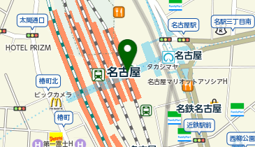 エアウィーヴ ジェイアール名古屋タカシマヤの地図画像