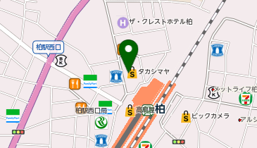 エアウィーヴ 高島屋 柏店の地図画像