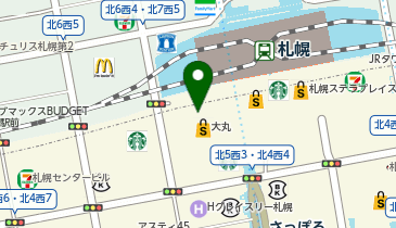 エアウィーヴ 大丸札幌店の地図画像