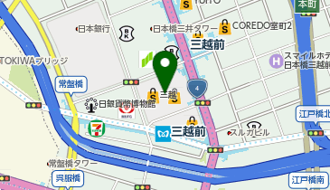 エアウィーヴ 日本橋三越本店の地図画像