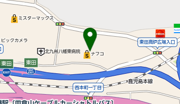 エアウィーヴ ナフコツーワンスタイル 八幡東店の地図画像