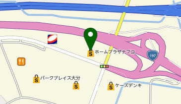 エアウィーヴ ホームプラザナフコ パークプレイス大分店の地図画像