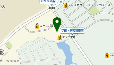 エアウィーヴ ホームプラザナフコ 学研都市ひびきの店の地図画像