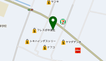 エアウィーヴ ホームプラザナフコ 中津店の地図画像
