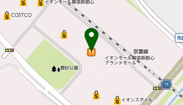 エアウィーヴ イオンスタイル幕張新都心の地図画像