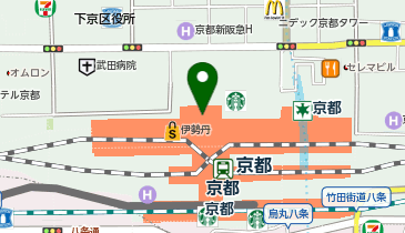 エアウィーヴ ジェイアール京都伊勢丹の地図画像