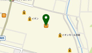 エアウィーヴ イオン宮崎店の地図画像