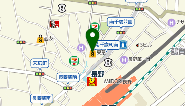 エアウィーヴ ながの東急百貨店の地図画像