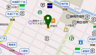 エアウィーヴ 静岡伊勢丹の地図画像