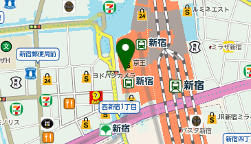 エアウィーヴ 京王百貨店 新宿店の地図画像