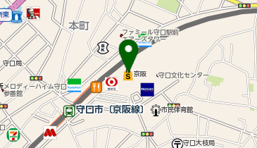 エアウィーヴ 京阪百貨店 守口店の地図画像