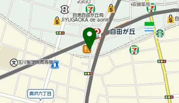 ミニミニ自由が丘店の地図画像