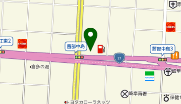 ミニミニ茜部店の地図画像