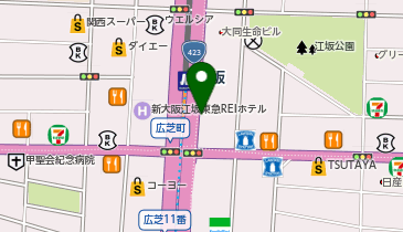 ミニミニFC江坂店の地図画像