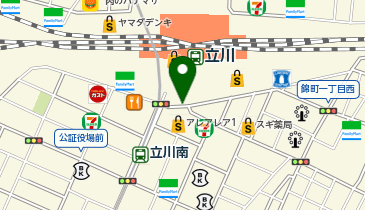 ミニミニ立川店の地図画像