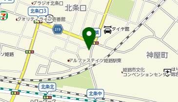 ミニミニFC姫路城下町店の地図画像