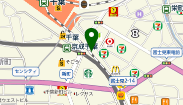 ミニミニ千葉店の地図画像