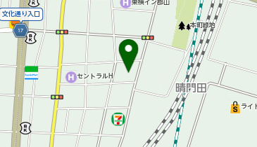 乃が美はなれ 福島郡山店の地図画像