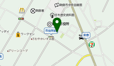資格スクール大栄 朝倉教室の地図画像