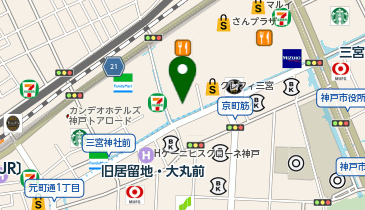 資格スクール大栄 三ノ宮校の地図画像