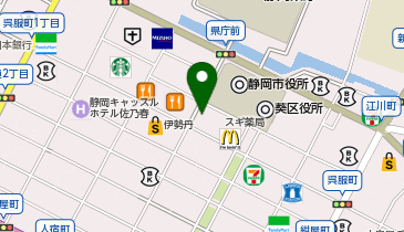 法テラス静岡の地図画像