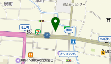 法テラス栃木の地図画像