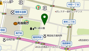 法テラス青森の地図画像